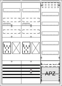 Striebel&John Aufputz-Verteilerkasten APBKE-IA372Z2R1V5A2 BA37BG in Weiß - Bild 1