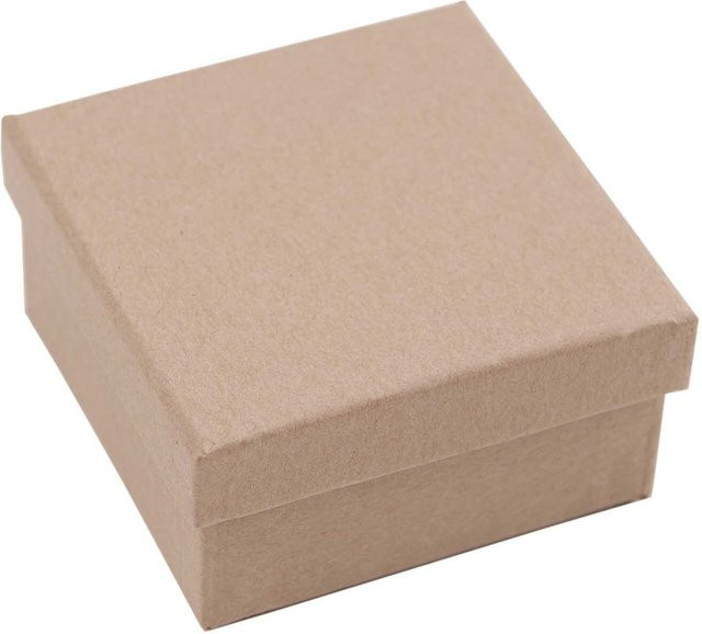 Rico Design Quadratbox in Natur mit den Farben Braun und Beige, B/T/H: 11 x 11 x 5,5 cm - Bild 1