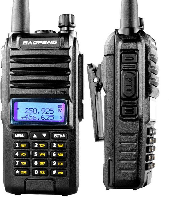 Baofeng BF-A58s Walkie Talkie Tri-Band Funkgerät, 10W High Power, Wasserdicht, 3500mAh Akku, Schwarz - Bild 1
