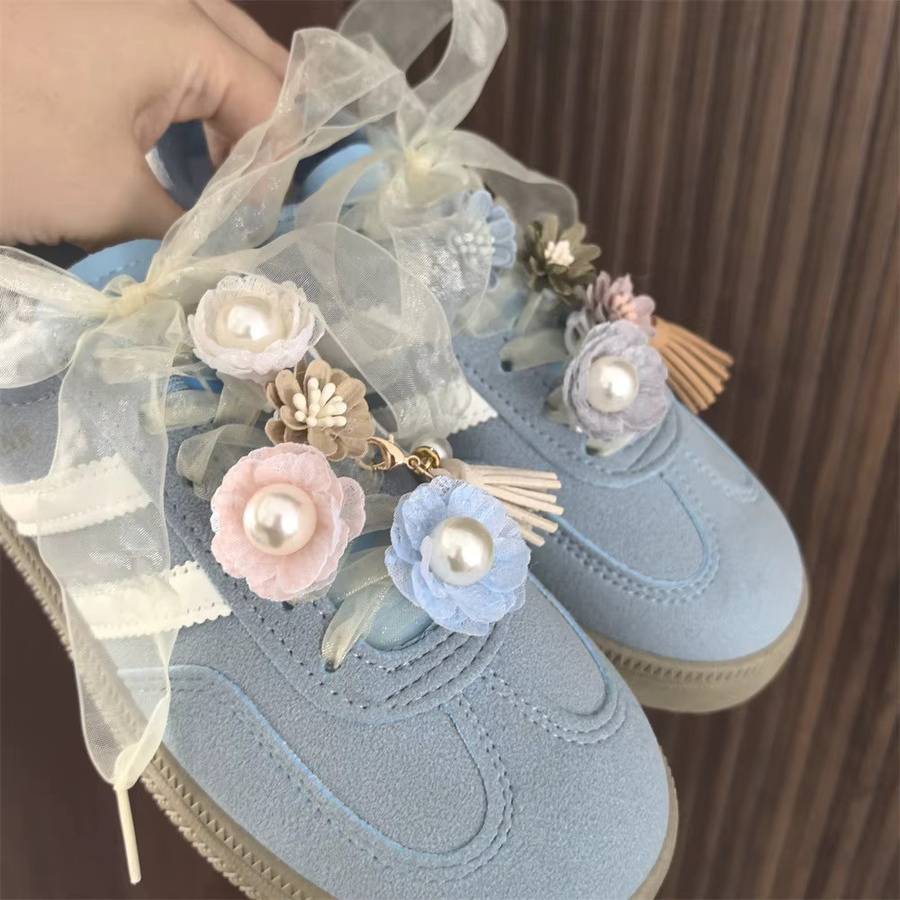 SMATLELF Perlenquaste Schnürsenkel Charms, Gänseblümchen, Schuhe Dekorationen - Bild 3