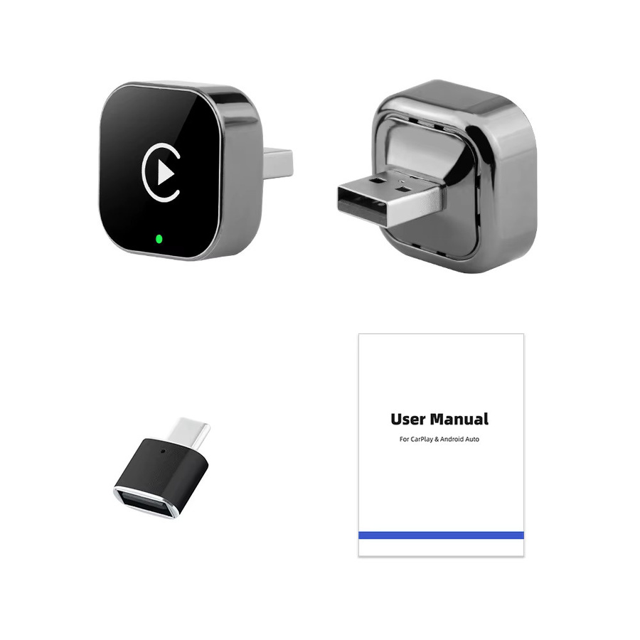 uhulamb 2-in-1 Kabelloser CarPlay und Android Auto Adapter in Schwarz für eine universelle Plug & Play Verbindung - Bild 6