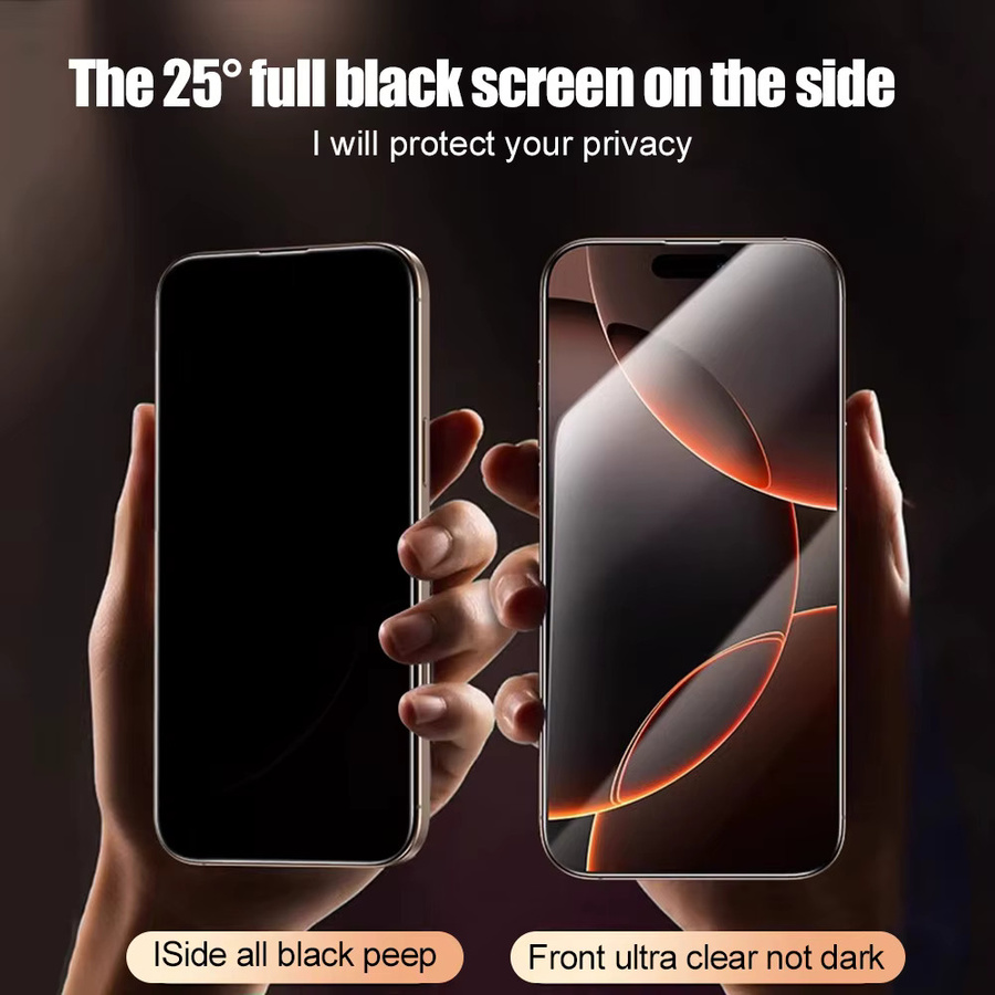 3er-Pack Privatsphäre Displayschutzfolie Matt für Apple iPhone 17 16 15 14 13 12 11 Pro Max XR XS Max X mit Staubschutz und einfacher Installation - Bild 2