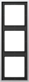 Jung 3-fach Rahmen Aluminium Silber AL 2983 waagerecht/senkrecht - Bild 1