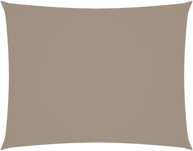 Furnicato Sonnensegel aus PU-beschichtetem Oxford-Gewebe, rechteckig, Taupe, Breite: 700 cm, Tiefe: 600 cm - Bild 1