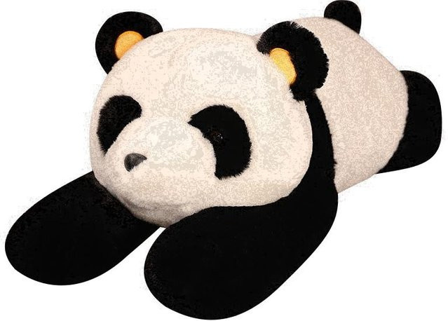 Wucifang Bags Riesenpanda Plüschtier, schwarz - Bild 1