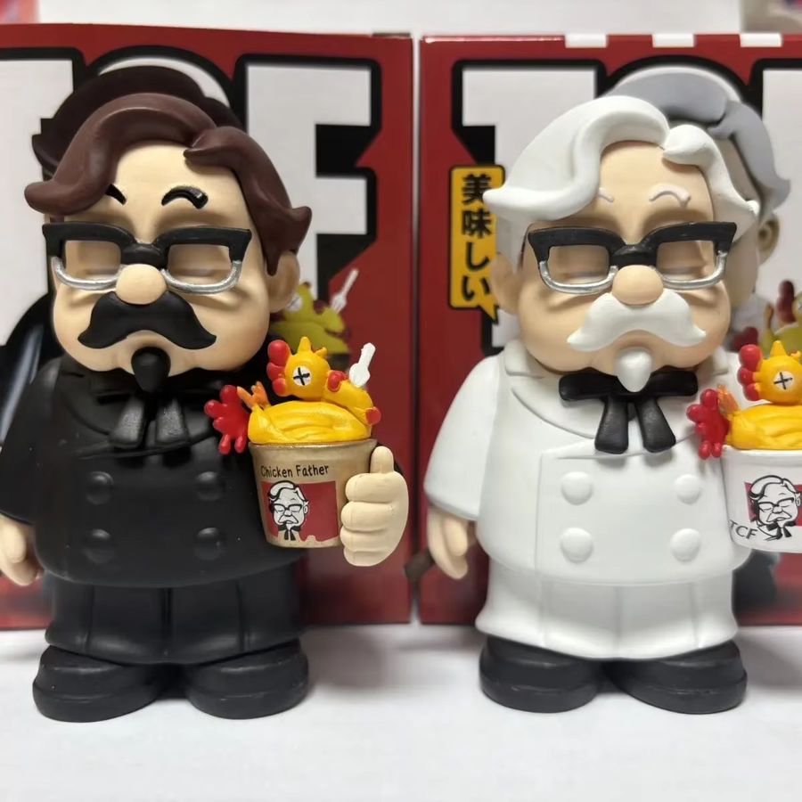 Bandai Anime Figur Fried Chicken Godfather's Colonel's Opa als PVC Statue in Multicolor für deine Schreibtisch Dekoration - Bild 1