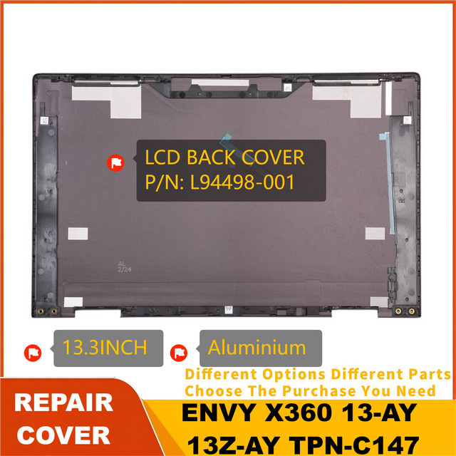 HP ENVY X360 13-AY LCD-Rückseite Ersatzgehäuse aus Aluminium in Braun für 13,3 Zoll L94498-001 - Bild 1