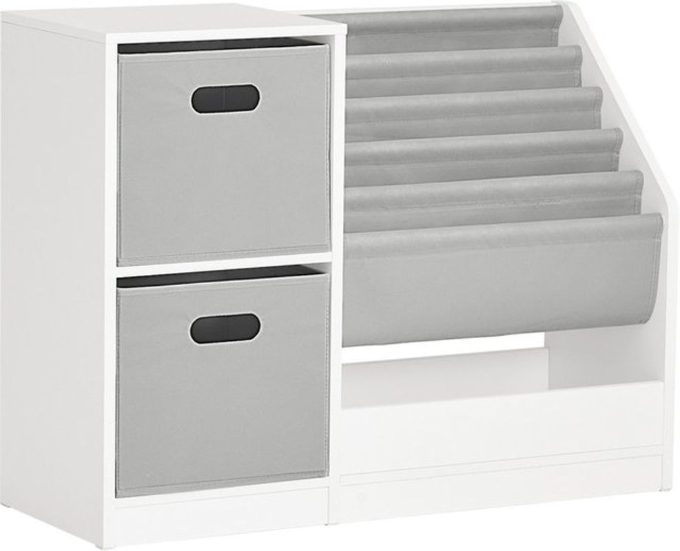 SoBuy Kinderregal mit 5 Fächern in Weiß, Aufbewahrungsregal für das Kinderzimmer, B/T/H: 80 x 30 x 61 cm - Bild 1