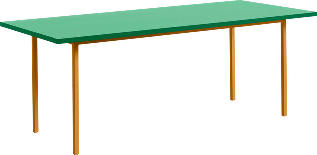 HAY Two Colour Tisch Rechteckig in Green Multicolour aus Valchromat - Bild 1