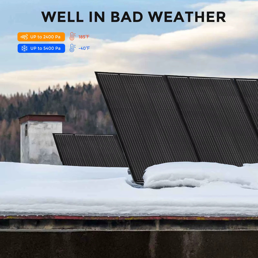xinpuguang Monokristallines Solarpanel-Set 120W 19,8V in Schwarz für Camping, Wohnmobil und Boot - Bild 3