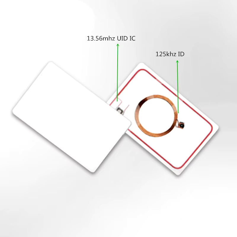 YEVERAXIN RFID Dual-Chip Karten und Schlüsselanhänger Set, 13,56 MHz IC UID und 125 kHz ID, beschreibbar für Zugangskontrolle, 5 oder 10 Stück - Bild 5
