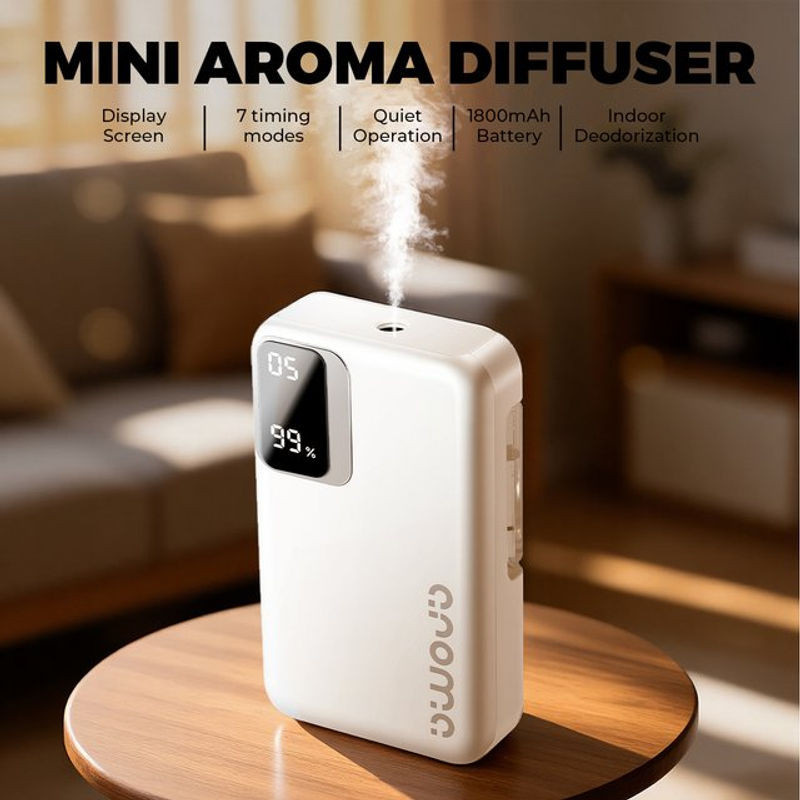 NEXSINIO Elektrischer Diffusor für ätherische Öle, wandmontierter Luftbefeuchter in Weiß mit Spray-Modus und minimalistischem Design - Bild 1