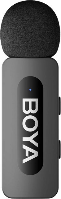 Boya BY-V10 2.0 kabelloses Mikrofon-System mit USB-C-Anschluss für Smartphones in Grau - Bild 1