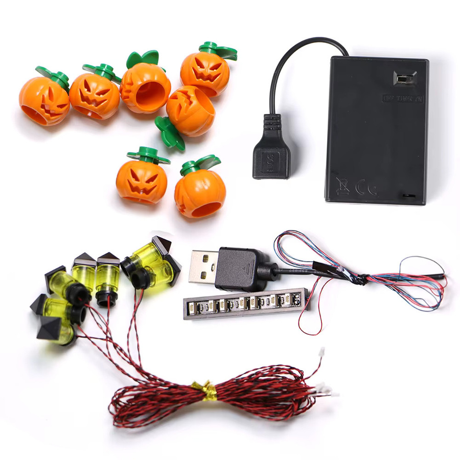 TEDDOO Kürbis Lampe, LED-Set, 7-teiliges Set, Orange, Bunt / Mehrfarbig - Bild 2