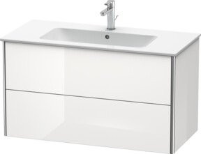 Duravit Waschtischunterschrank XSquare, Wandhängend, Weiß Matt, B: 101 cm, T: 47,8 cm, H: 56 cm - Bild 1