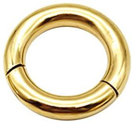 StrideBox Piercingring Titanstahl, Gold, 4x12mm, Damen - Bild 1