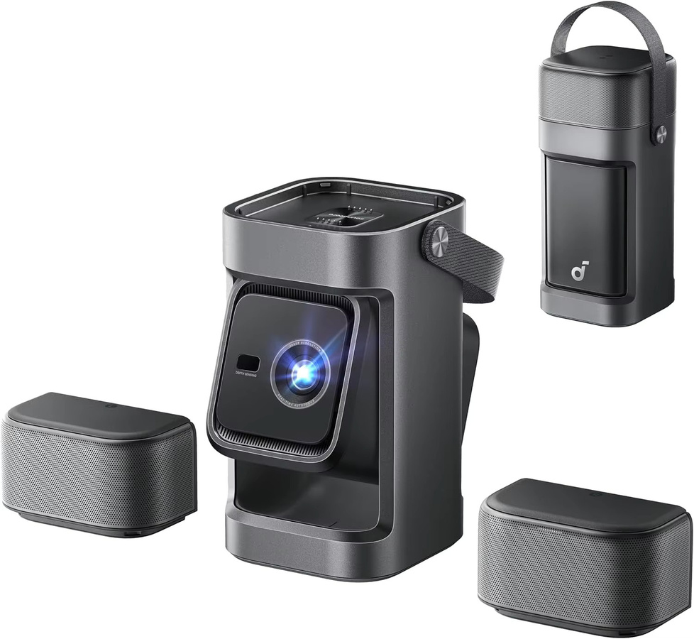 Anker Nebula P1i Smart-Projektor mit Google TV, Full HD 1080p, 380 ANSI-Lumen, WLAN und Bluetooth in Grau - Bild 5
