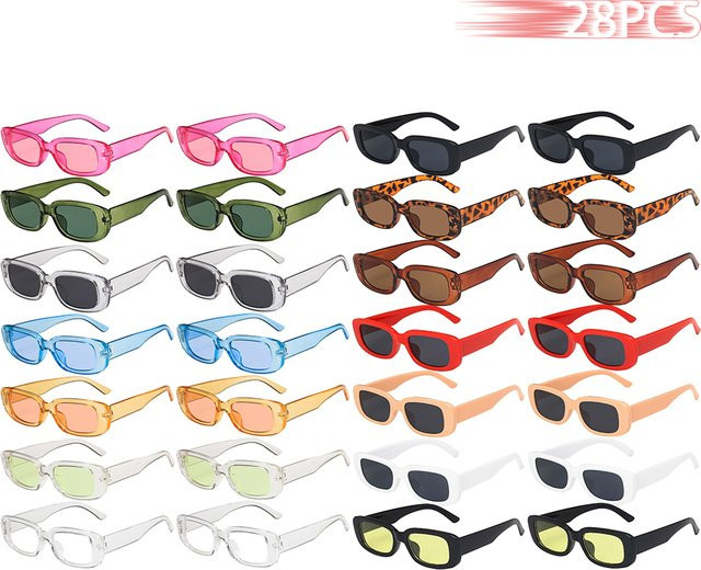 WSZ Sonnenbrille, quadrat, Vollrand, Kunststoff, Damen, Rechteck Muster - Bild 1