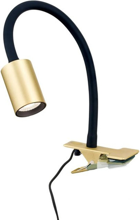 Orion Leuchten LED Klemmleuchte in Messing Matt mit 5W und 300LM, warmweißes Licht 3000K