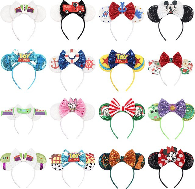 Disney Ohr Stirnband, Mickey Minnie, Meerjungfrau, Prinzessin, Unisex - Bild 1