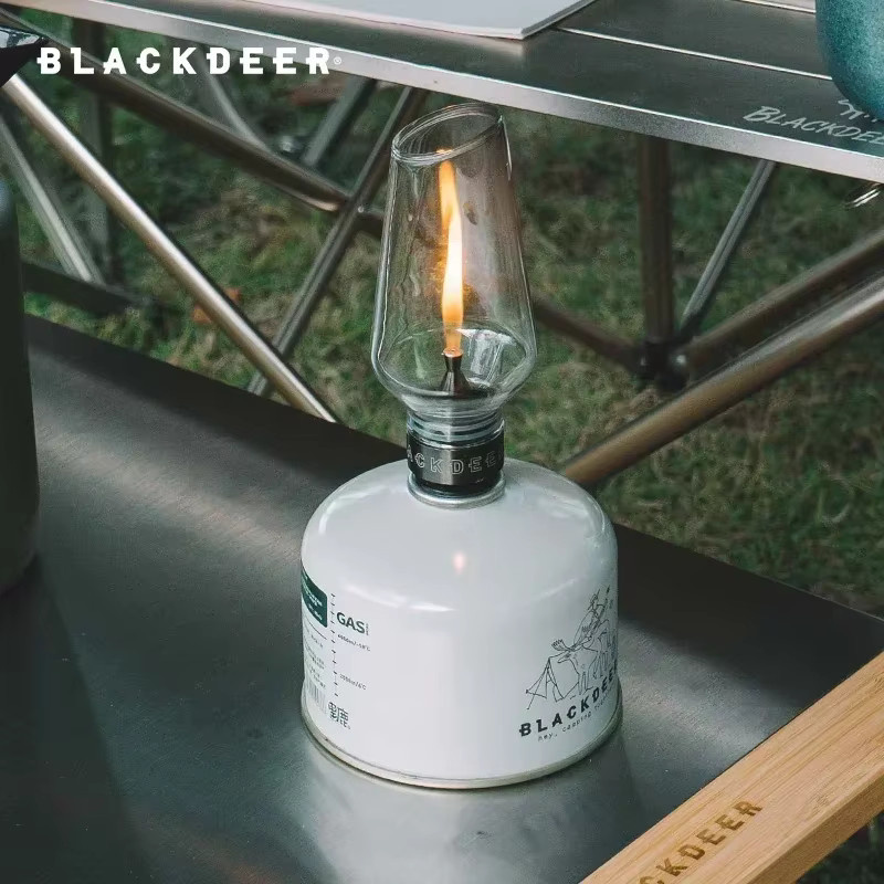 BLACKDEER Vintage Gaslampe für Camping und Outdoor, transparente Tischlampe mit warmweißem Licht - Bild 2