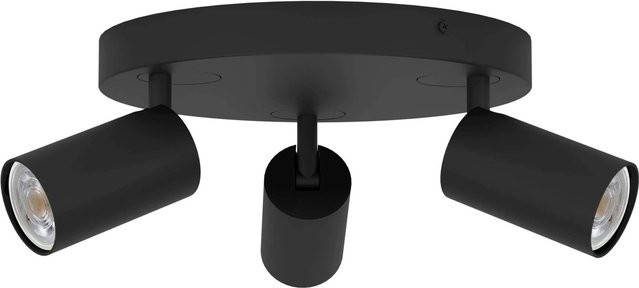 Eglo LED-Spotleuchte Telimbela-Z Rund Schwarz 3-flammig mit Zigbee und Bluetooth - Bild 1