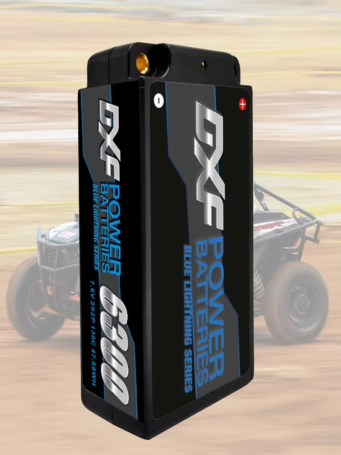 Dxf Lipo 2s Shorty Graphen Batterie Hv, 7,6 V 6300mah 130c, 4mm 5mm Kugel - Bild 2