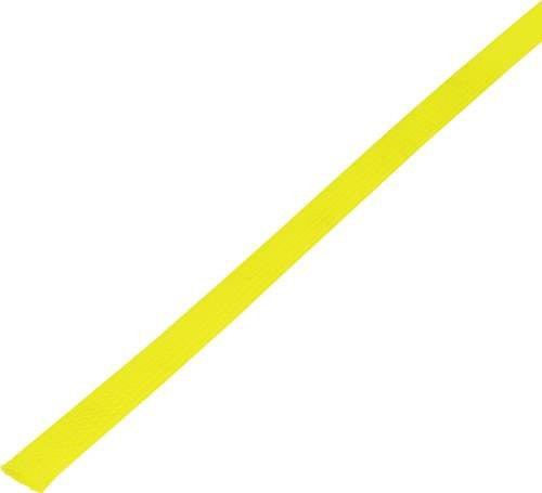 TRU COMPONENTS Geflechtschlauch Gelb aus PET, Durchmesser: 15 bis 27 mm, Länge: 10 m - Bild 1