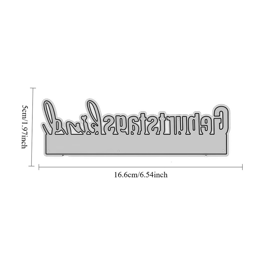 Metall-Stanzformen Geburtstagskind in Silber für Scrapbooking und Papierhandwerk - Bild 2