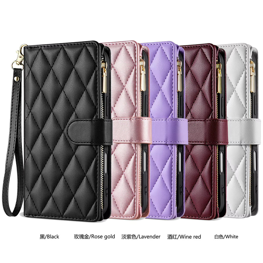 Leder Umhängetasche mit Reißverschluss und Kartenfach als Wallet Bag Cover für Samsung Galaxy S25 S24 S23 Ultra S22 S21 FE S20 S10 Plus Note 20 in Rot - Bild 6