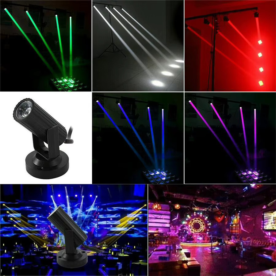 AVACOM RGB LED Schienenbeleuchtung Strahler in Schwarz mit 1W für Bar, Restaurant und Party - Bild 6
