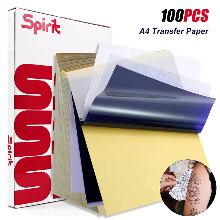 JUN.M Tattoo-Transferpapier im A4-Format mit 4 Schichten für DIY Tattoo-Schablonen - Bild 2