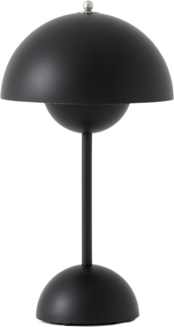&Tradition Flowerpot VP9 Akku Tischleuchte in Schwarz, dimmbar und kabellos - Bild 1