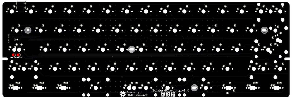 Wooting60 GH60 PCB Wired Single-Mode Hot-Swap RGB VIA 8K Polling Rate DIY Mechanical Keyboard Kit für Gamer in Schwarz - Bild 5
