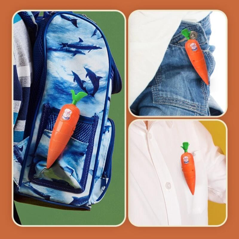 YJMP Multifunktionaler Karotten-Kugelschreiber für Kinder in Orange, 4er-Set - Bild 2