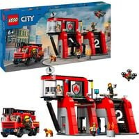 LEGO City Feuerwehrstation mit Drehleiterfahrzeug ab 6 Jahren - Bild 2