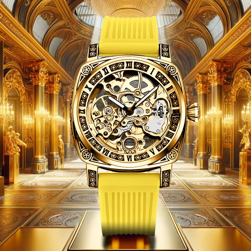 CAROTIF Armbanduhr Automatik, Gold, Herren - Bild 3