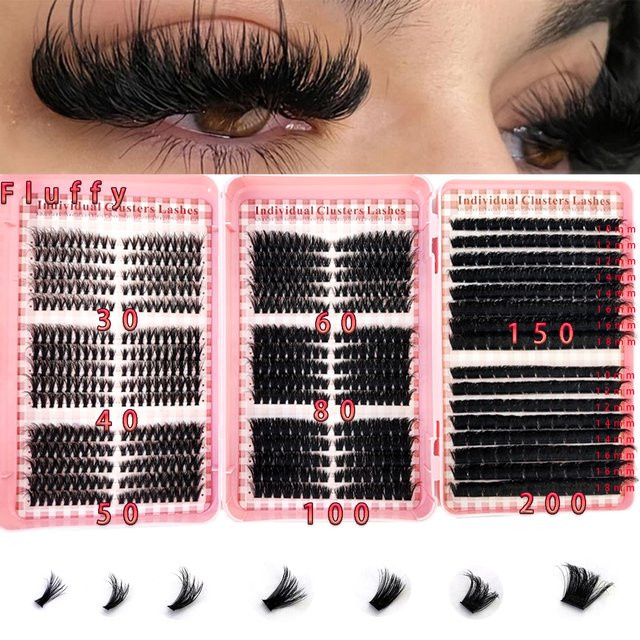 AMSDCN Wimpernverlängerung DIY, lockig, weich - Bild 1