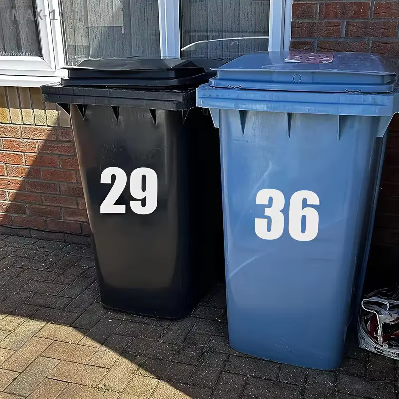 Wasserdichter und abnehmbarer Vinyl-Aufkleber für den Außenbereich in Weiß, Größe A5 - Bild 1