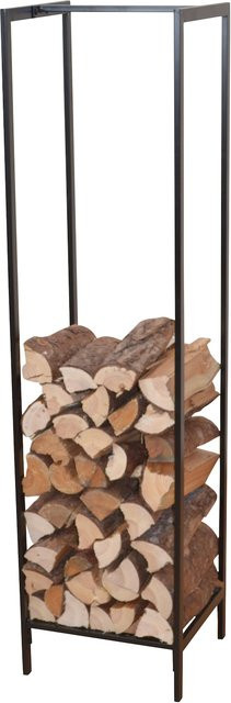 Kaminholzregal Anais von Möbel direkt online in Schwarz aus Metall, H: 140 cm, B: 30 cm, T: 30 cm - Bild 1