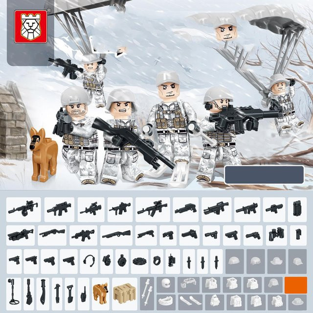 TBS83-88 Snow Ghost Special Team Snowboard Fallschirm, Kinder Bausteine, grau, ab 7 Jahren - Bild 1