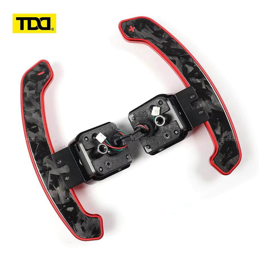 TDD Magnetische Paddle Shifter aus Glossy Carbon Fiber in Schwarz für Audi B8/8,5 A1 A3 A5 A6 A8 Q2 Q3 Q4 Q5 Q7 Q8 S1 S3 S4 S5 SQ5 RS3 RS4 RS5 RSQ5 - Bild 3