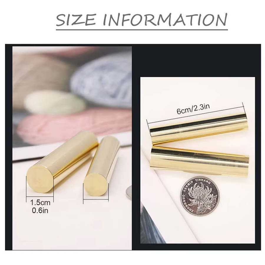 Wachssiegel-Stempel mit Schneeflocken- und Mond-Motiv aus Messing in Gold für Umschläge und Hochzeitseinladungen, Durchmesser: 15 mm - Bild 2