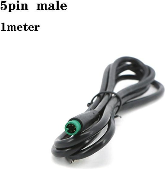 Julet Wasserdichtes 5-Pin Signal- und Sensorkabel für Elektrofahrräder und Roller, 1m Länge, Schwarz - Bild 1