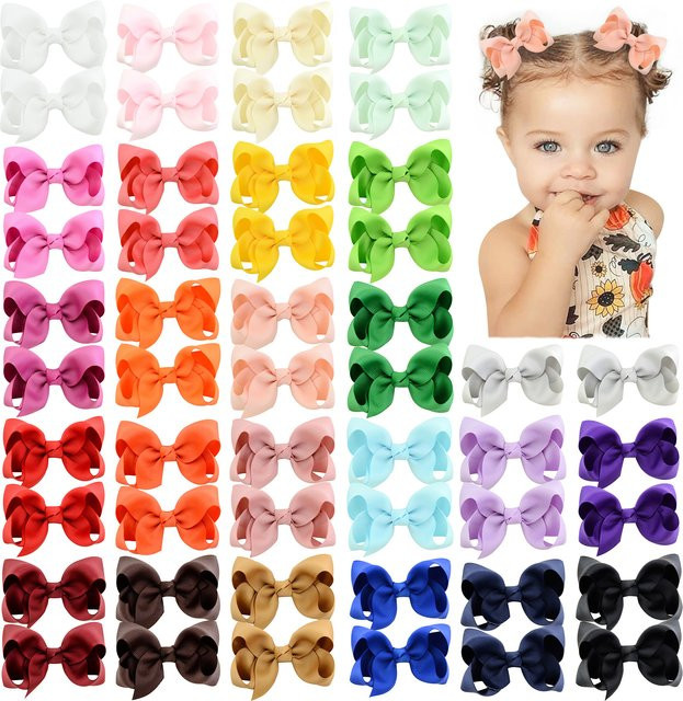 KIDS BOWS Haarschleifen-Clips, Ripsband, 7,6 cm, Kinder - Bild 1
