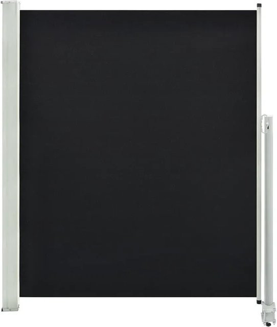Furnicato Ausziehbare Seitenmarkise aus Polyester in Schwarz, B/H: 300 x 160 cm - Bild 1