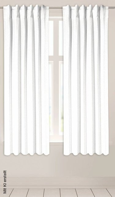 POCOline Kombivorhang Ulrich in Weiß, B: 135 cm, H: 175 cm - Bild 1