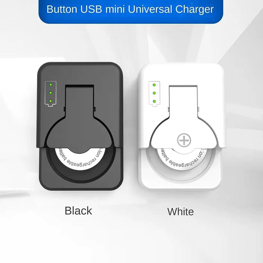 Mrgabwte Ladestation für wiederaufladbare Knopfzellenbatterien 4,2 V, Schwarz, kompatibel mit LIR2016, LIR2025, LIR2032 und LIR2045 - Bild 3