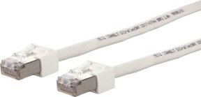 BTR NETCOM Cat6 Patchkabel RJ45 Ultraflach Weiß 2 m - Bild 1