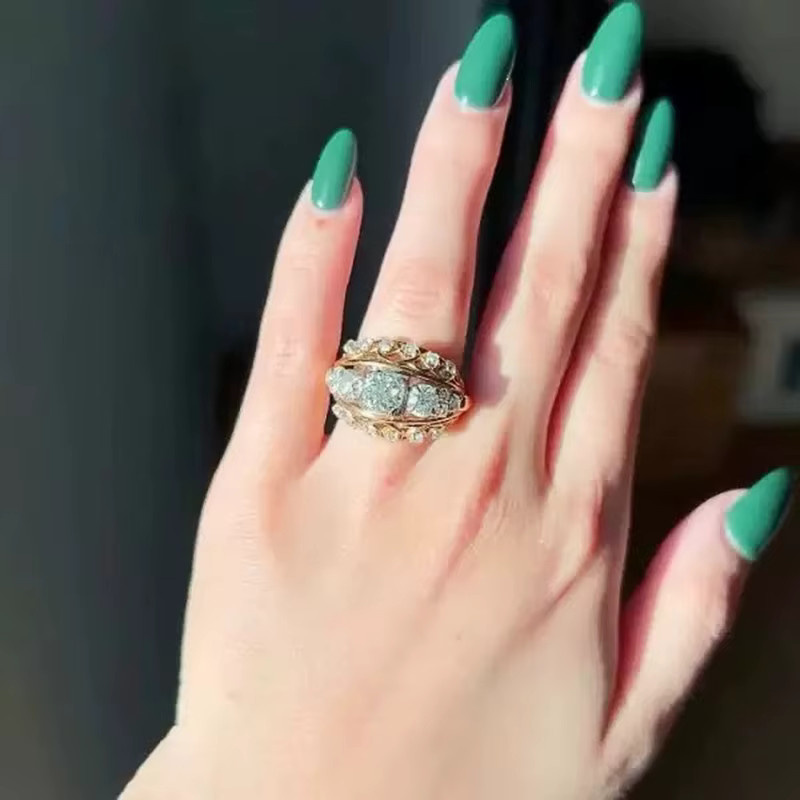 Huitan Damenring, Gold, Zirkonia, Damen - Bild 2